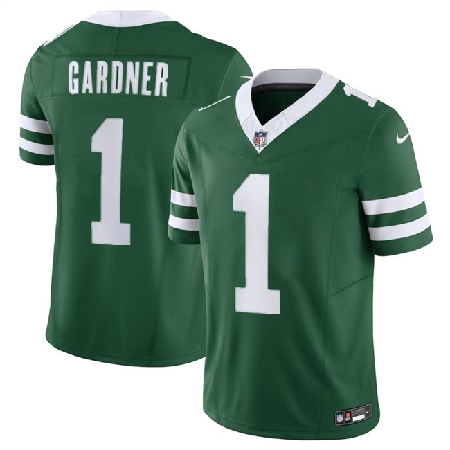 Personalized Men’s New York Jets #1 Sauce Gardner Green 2024 F.U.S.E. Limited Stitched Jersey