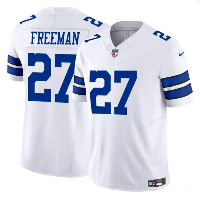 Personalized Men’s Dallas Cowboys #27 Royce Freeman White 2023 F.U.S.E Limited Stitched Football Jersey
