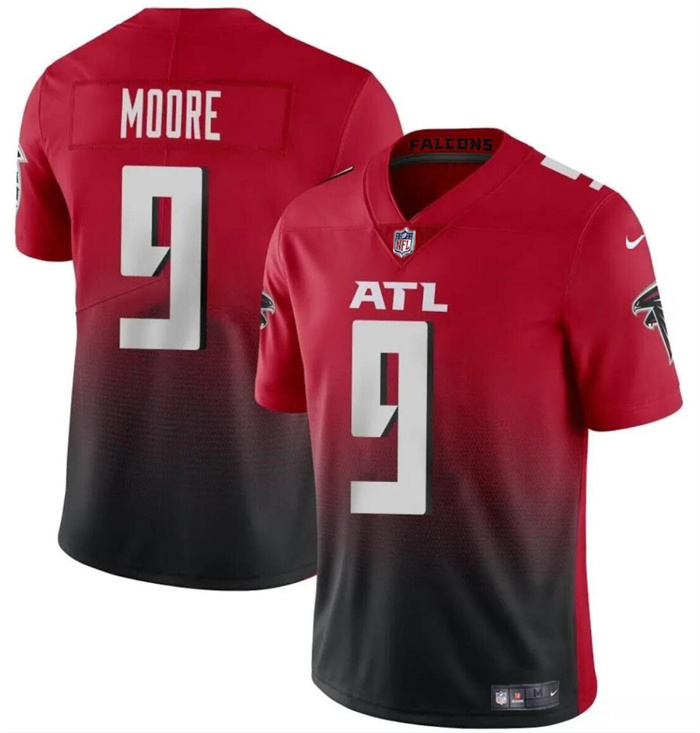 Personalized Men’s Atlanta Falcons #9 Rondale Moore Red Black Untouchable Limited Stitched Football Jersey