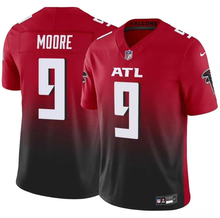 Personalized Men’s Atlanta Falcons #9 Rondale Moore Red Black 2023 F.U.S.E Untouchable Limited Stitched Football Jersey