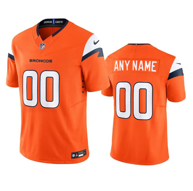 Personalized Men’s Denver Broncos Active Player Orange 2024 F.U.S.E. Limited Stitched Football Jersey