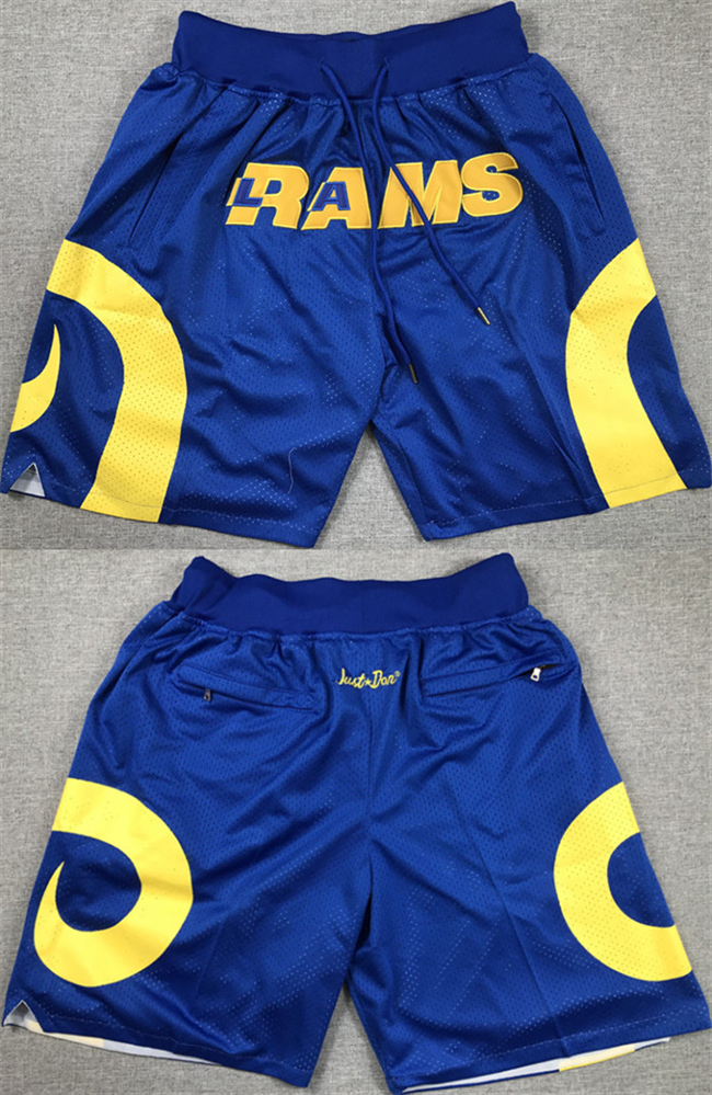Personalized Men’s Los Angeles Rams Royal Shorts