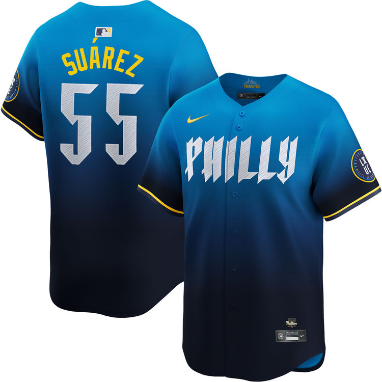 Personalized Men’s Ranger Suarez #55 Philadelphia Phillies City Connect Limited Jersey