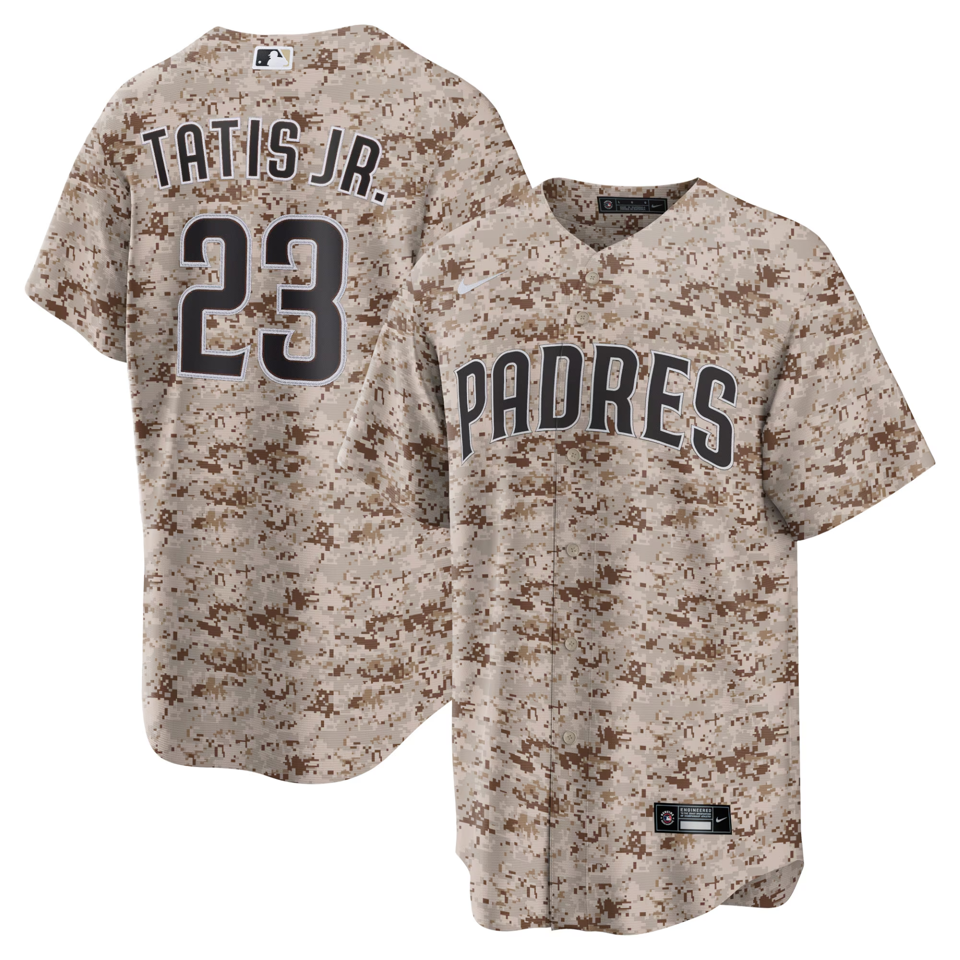 Personalized Men’s San Diego Padres #23 Fernando Tatis Jr. Camo Cool Base Stitched Baseball Jersey