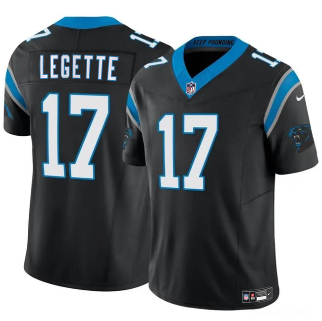 Personalized Men’s Carolina Panthers #17 Xavier Legette Black 2024 F.U.S.E. Limited Stitched Football Jersey