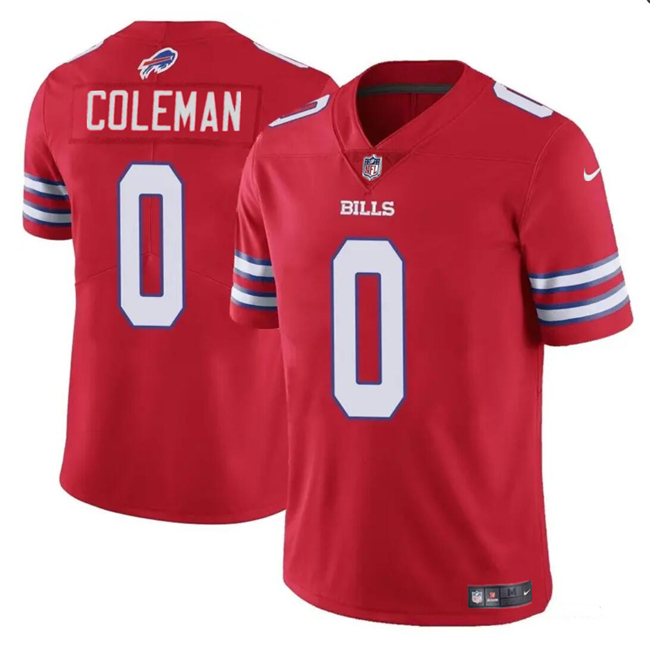 Personalized Men’s Buffalo Bills #0 Keon Coleman Red 2024 Draft Untouchable Limited Stitched Football Jersey