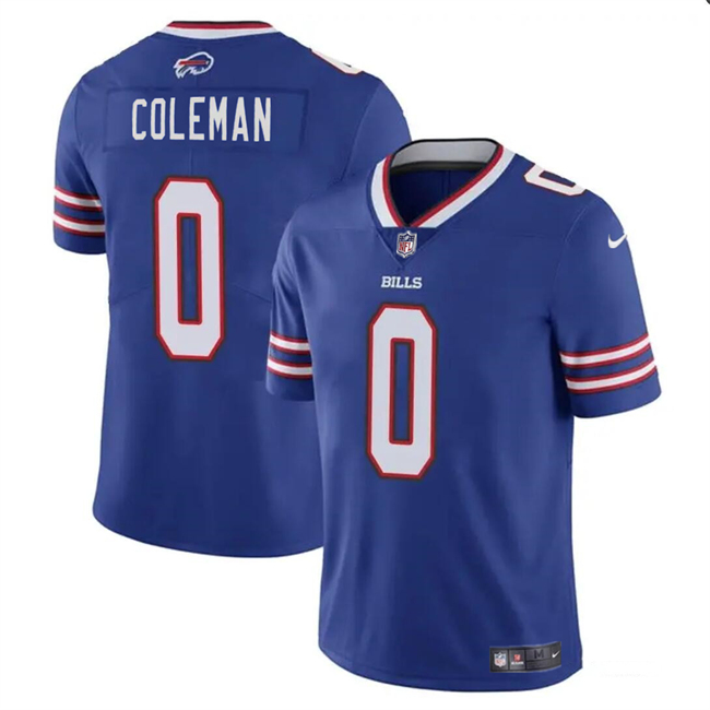Personalized Men’s Buffalo Bills #0 Keon Coleman Blue 2024 Draft Untouchable Limited Stitched Football Jersey