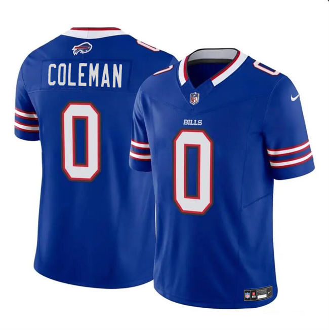 Personalized Men’s Buffalo Bills #0 Keon Coleman Blue 2024 Draft F.U.S.E. Untouchable Limited Stitched Football Jersey