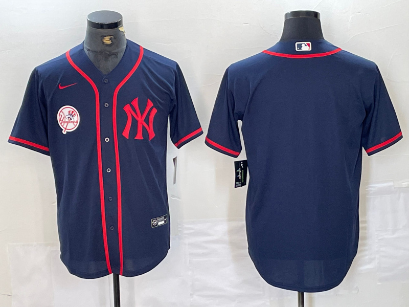 Personalized Men’s New York Yankees Navy Cool Base Stitched Baseball Jersey