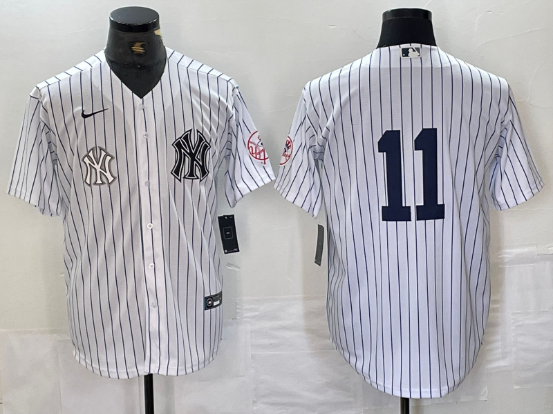 Personalized Men’s New York Yankees #11 Anthony Volpe White Cool Base Stitched Baseball JerseyS 12