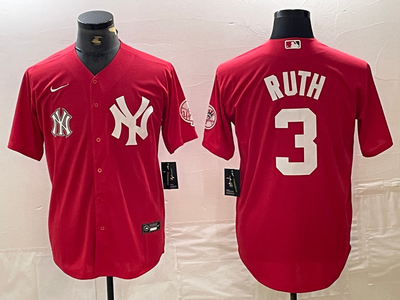 Personalized Men’s New York Yankees #33 Greg Bird Red blue Cool Base Stitched MLB Jersey