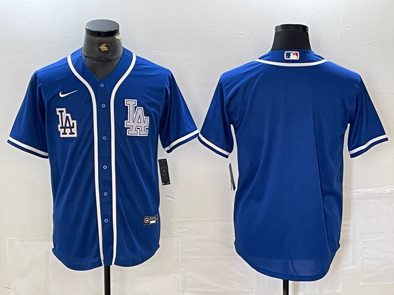 Personalized Men’s Los Angeles Dodgers Blank Blue Cool Base Stitched Baseball Jersey