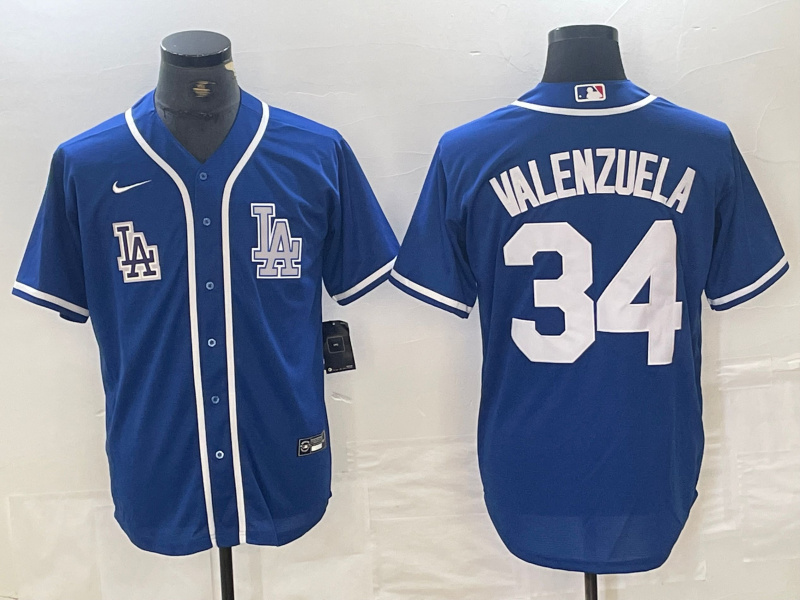 Personalized Men’s Los Angeles Dodgers #34 Toro Valenzuela Royal Stitched Jersey(Run Small)