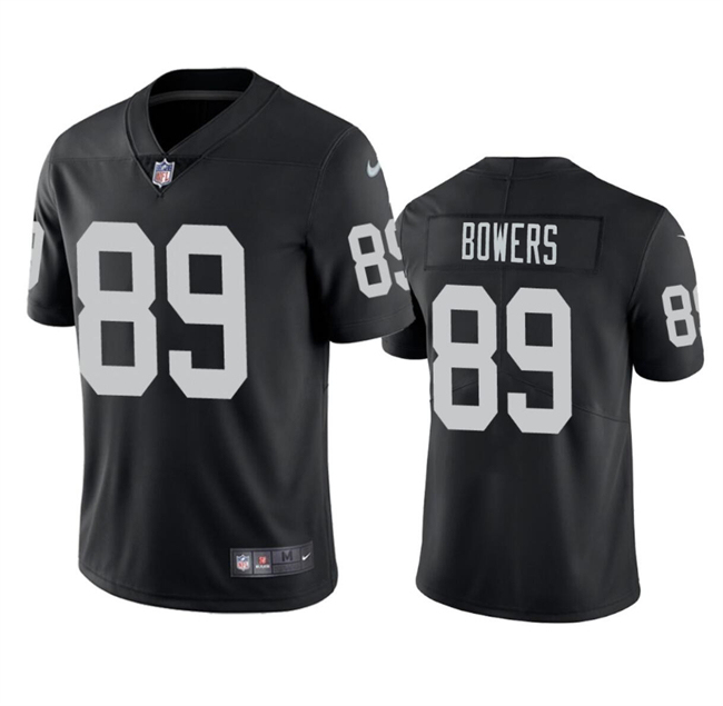 Personalized Men’s Las Vegas Raiders #89 Brock Bowers Black 2024 Draft Stitched Football Jersey