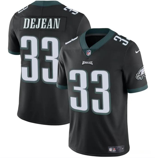 Personalized Men’s Philadelphia Eagles #33 Cooper DeJean Black 2024 Draft Untouchable Limited Stitched Football Jersey