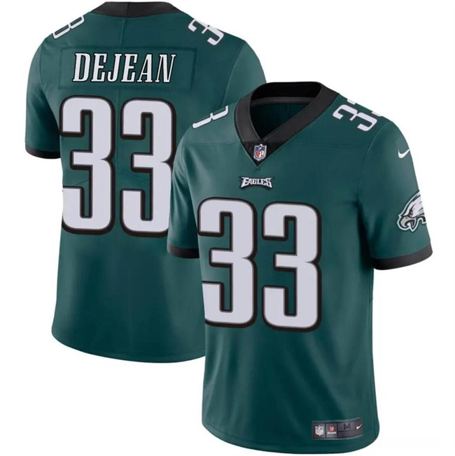 Personalized Men’s Philadelphia Eagles #33 Cooper DeJean Green 2024 Draft Untouchable Limited Stitched Football Jersey