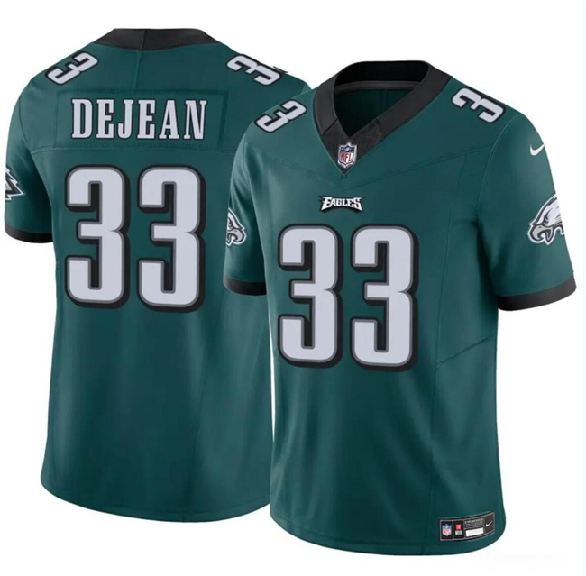 Personalized Men’s Philadelphia Eagles #33 Cooper DeJean Green 2024 Draft F.U.S.E Untouchable Limited Stitched Football Jersey