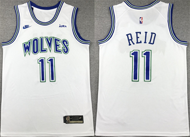 Personalized Men’s Minnesota Timberwolves #11 Naz Reid White City Edition Stitched Jersey