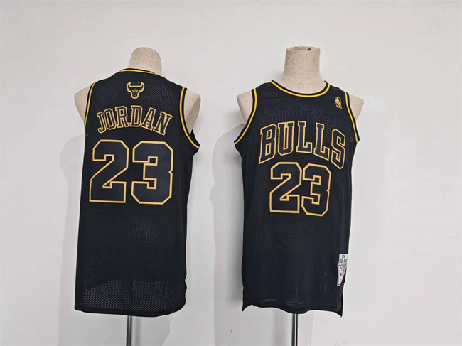 Personalized Men’s Chicago Bulls #23 Michael Jordan Black Stitched Basketball Jersey
