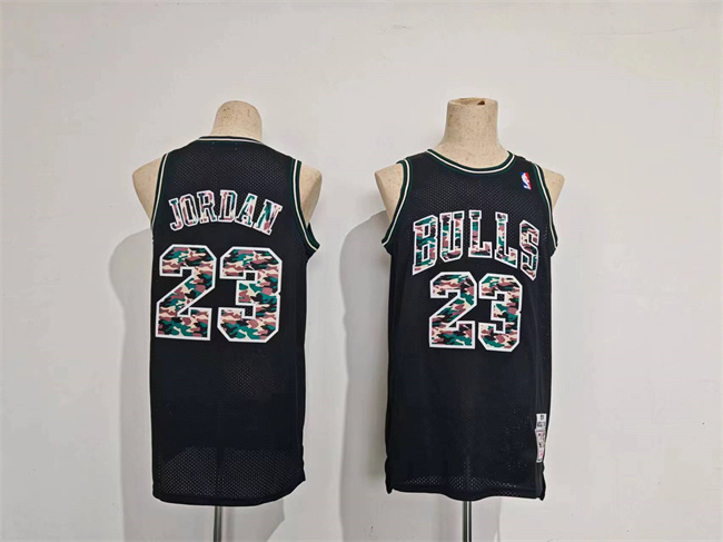Personalized Men’s Chicago Bulls #23 Michael Jordan Black Stitched Basketball Jerseys