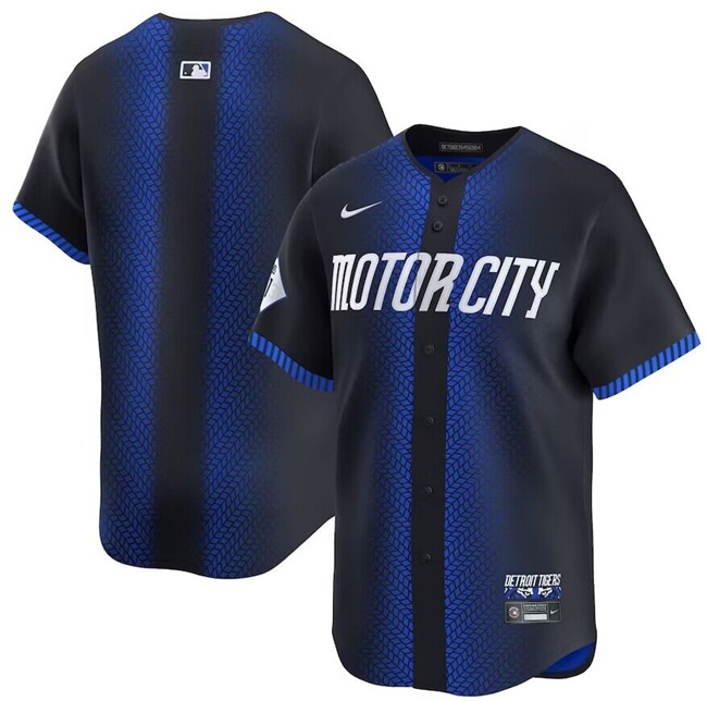 Personalized Men’s Detroit Tigers Blank 2024 Navy City Connect Cool Base Limited Jersey
