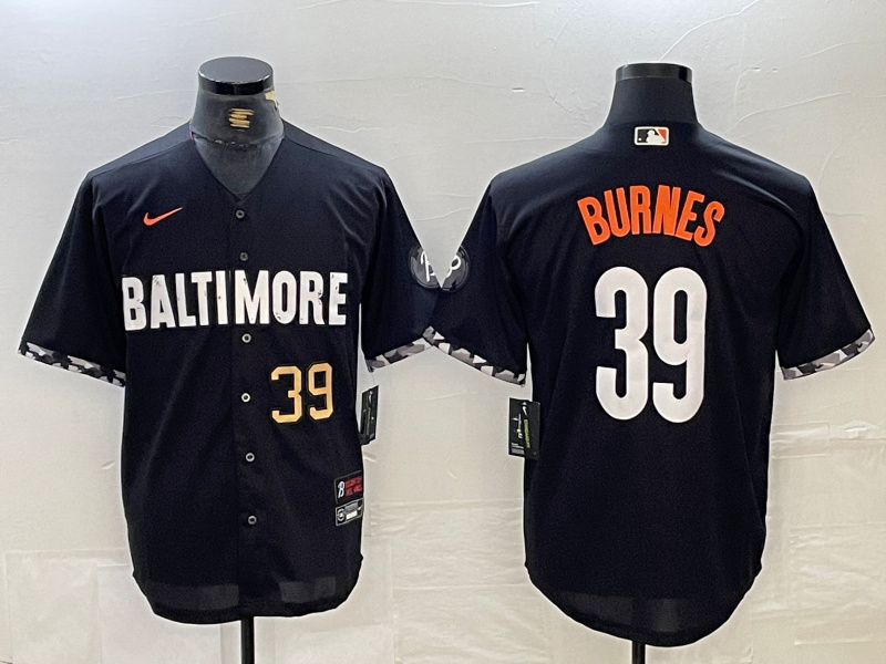 Personalized Men’s Baltimore Orioles #39 Corbin Burnes Black 2023 City Connect Cool Base Stitched Baseball Jerseys