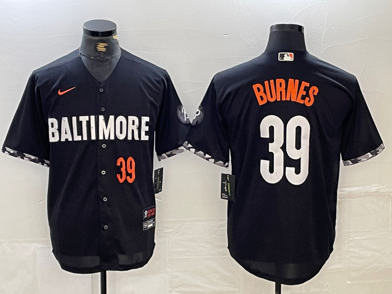 Personalized Men’s Baltimore Orioles #39 Corbin Burnes Black 2023 City Connect Cool Base Stitched Baseball Jerseys