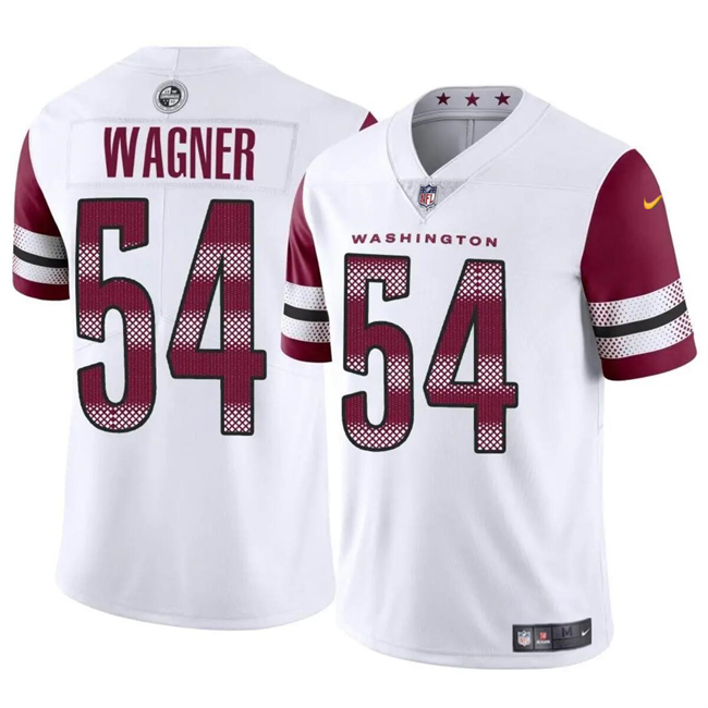 Personalized Men’s Washington Commanders #54 Bobby Wagner White Limited Stitched Football Jersey