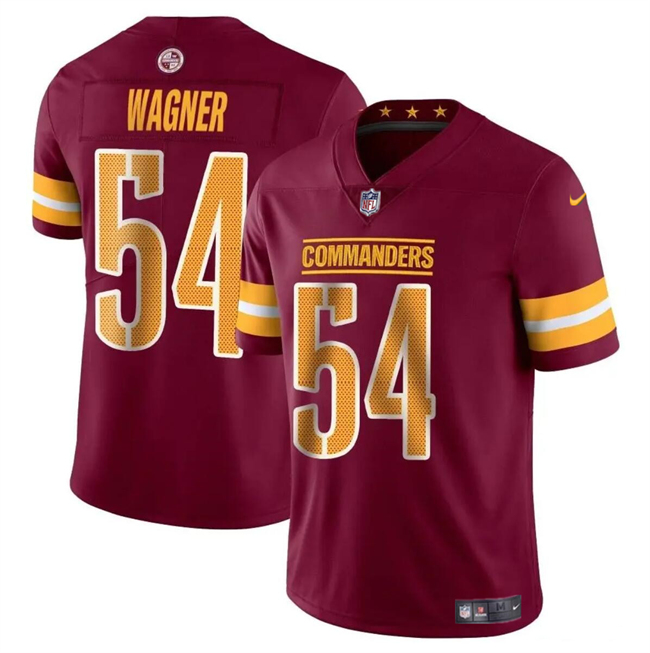 Personalized Men’s Washington Commanders #54 Bobby Wagner Burgundy Limited Stitched Football Jersey