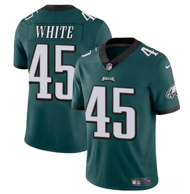 Personalized Men’s Philadelphia Eagles #45 Devin White Green Untouchable Limited Stitched Football Jersey