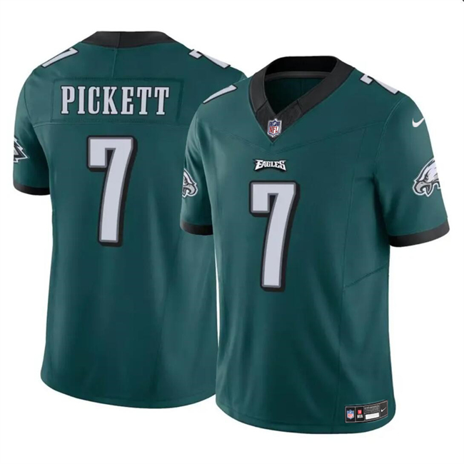 Personalized Men’s Philadelphia Eagles #7 Kenny Pickett Green 2023 F.U.S.E Untouchable Limited Stitched Football Jersey