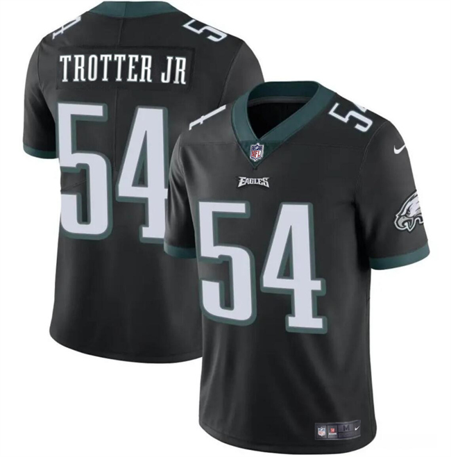 Personalized Youth Philadelphia Eagles #54 Jeremiah Trotter Jr Black 2024 Draft Untouchable Limited Stitched Football Jersey