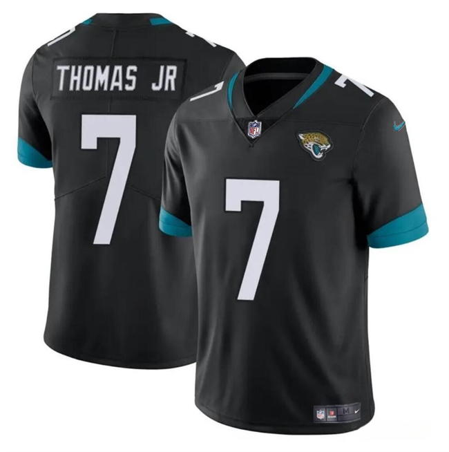 Personalized Youth Jacksonville Jaguars #7 Brian Thomas Jr Black 2024 Draft Untouchable Limited Stitched Jersey