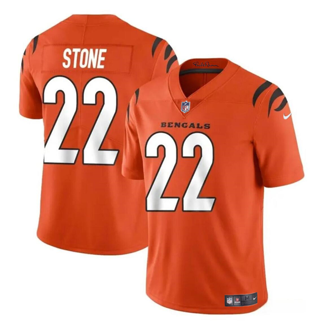 Personalized Youth Cincinnati Bengals #22 Geno Stone Orange Untouchable Limited Stitched Jersey