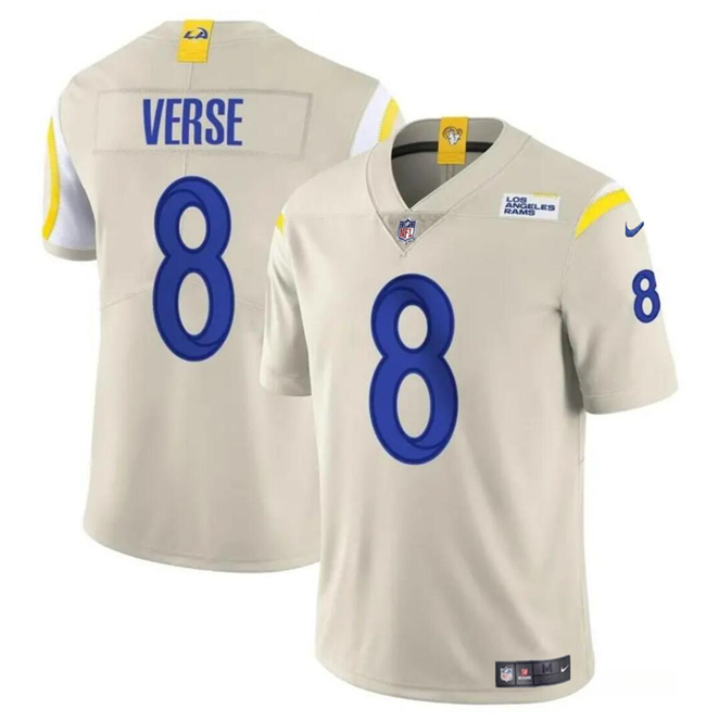 Personalized Men’s Los Angeles Rams #8 Jared Verse Bone 2024 Draft Untouchable Stitched Football Jersey