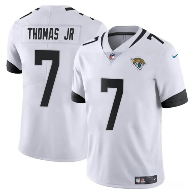 Personalized Men’s Jacksonville Jaguars #7 Brian Thomas Jr White 2024 Draft Untouchable Limited Stitched Jersey