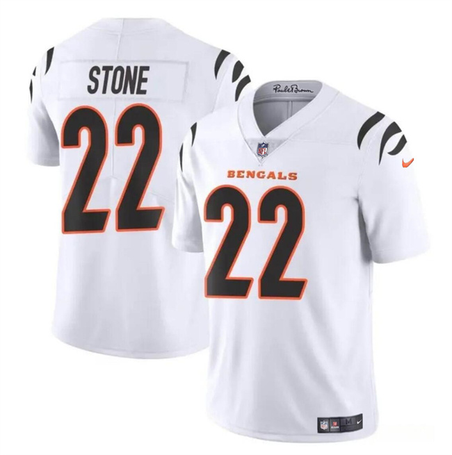 Personalized Men’s Cincinnati Bengals #22 Geno Stone White Untouchable Limited Stitched Jersey