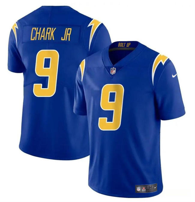 Personalized Men’s Los Angeles Chargers #9 DJ Chark Jr Royal 2024 Limited Stitched Football Jersey
