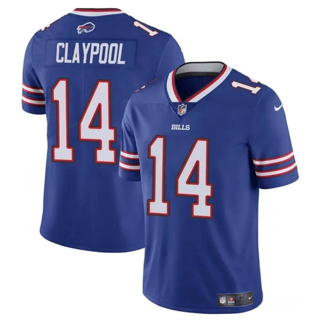 Personalized Men’s Buffalo Bills #14 Chase Claypool Blue 2024 Untouchable Limited Stitched Football Jersey