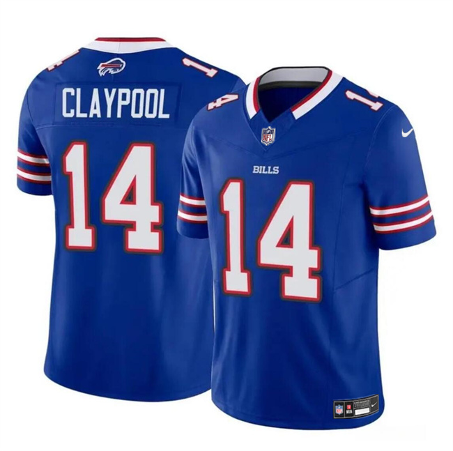 Personalized Men’s Buffalo Bills #14 Chase Claypool Blue 2024 F.U.S.E. Untouchable Limited Stitched Football Jersey