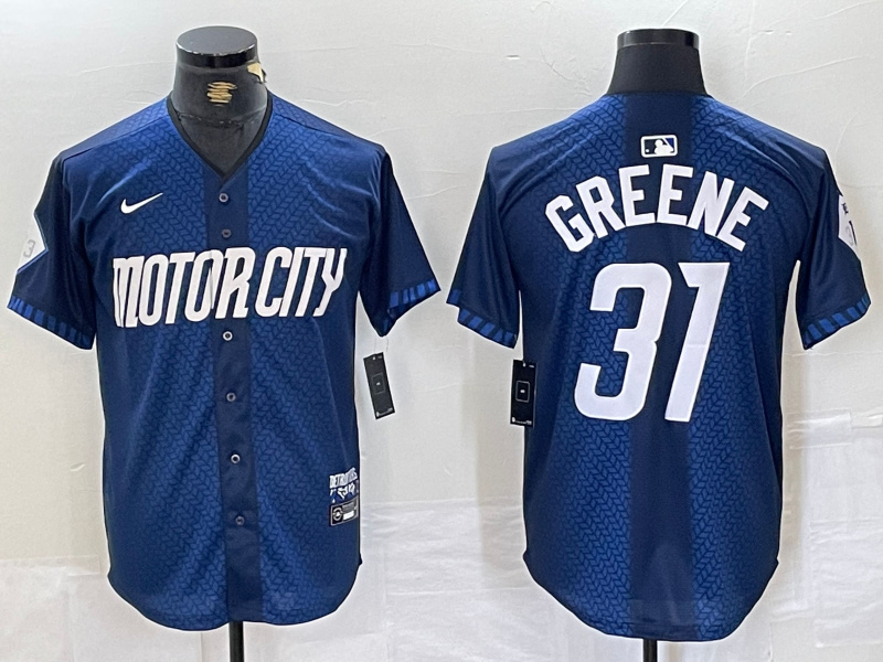 Personalized Men’s Detroit Tigers ACTIVE PLAYER 2024 Navy City Connect Cool Base Limited Jerseys