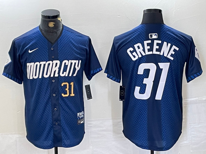 Personalized Men’s Detroit Tigers ACTIVE PLAYER 2024 Navy City Connect Cool Base Limited Jerseys