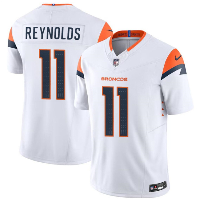 Personalized Men’s Denver Broncos #11 Josh Reynolds White 2024 F.U.S.E. Limited Stitched Football Jersey
