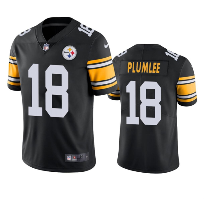 Personalized Men’s Pittsburgh Steelers #18 John Rhys Plumlee Black Alternate Untouchable Limited Stitched Jersey