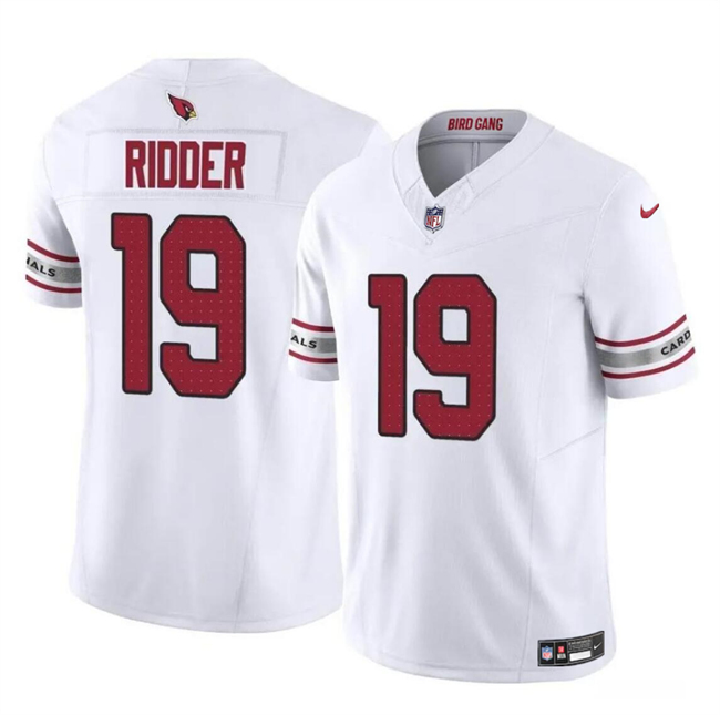 Personalized Men’s Arizona Cardinals #19 Desmond Ridder White 2023 F.U.S.E. Untouchable Limited Stitched Football Jersey
