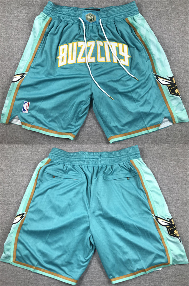 Personalized Men’s Charlotte Hornets Teal Shorts
