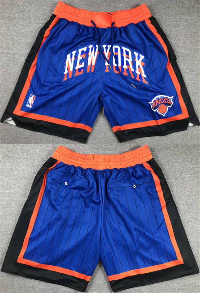Personalized Men’s New Yok Knicks Royal City Edition Shorts (Run Small)