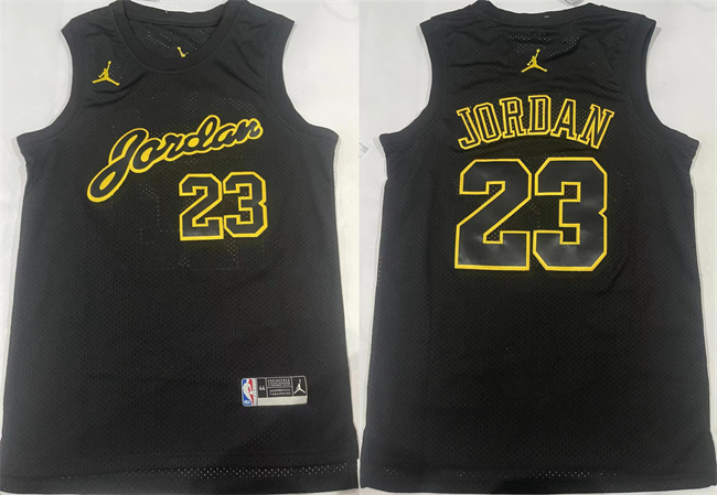 Personalized Men’s Chicago Bulls #23 Michael Jordan Black Stitched Basketball Jersey
