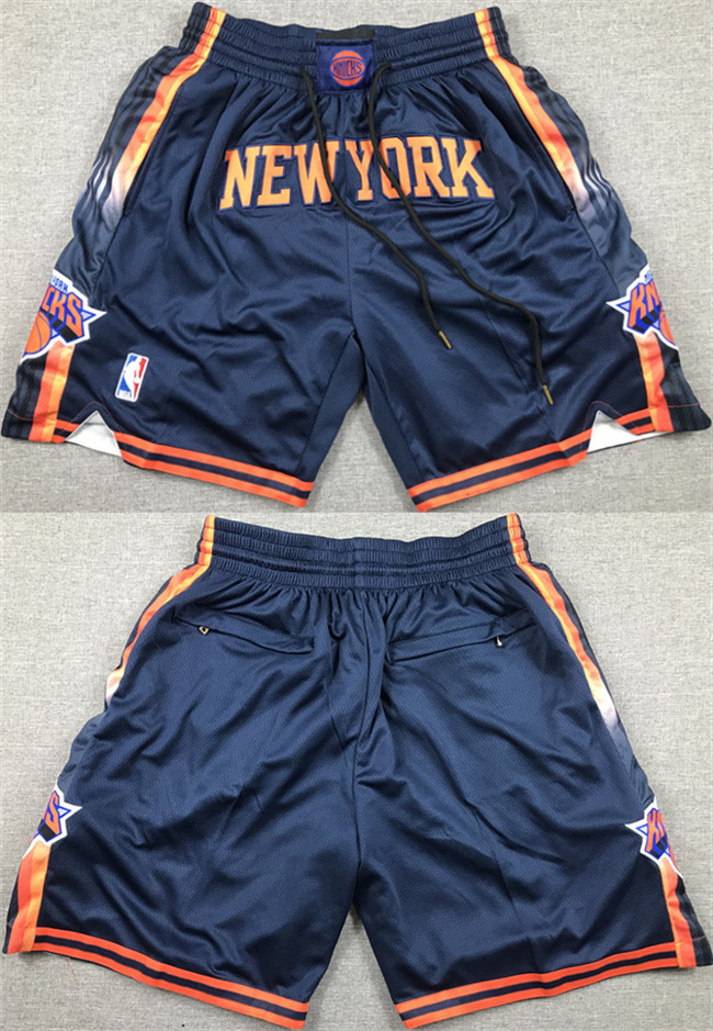 Personalized Men’s New Yok Knicks Navy Shorts (Run Small)