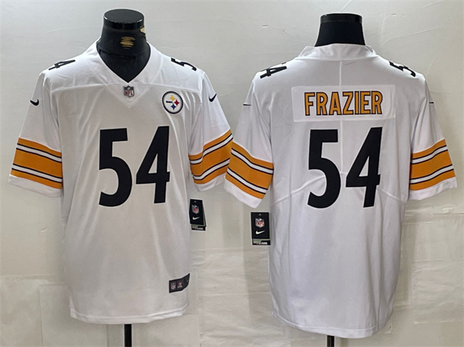 Personalized Men’s Pittsburgh Steelers #54 Zach Frazier White Untouchable Limited Stitched Jersey